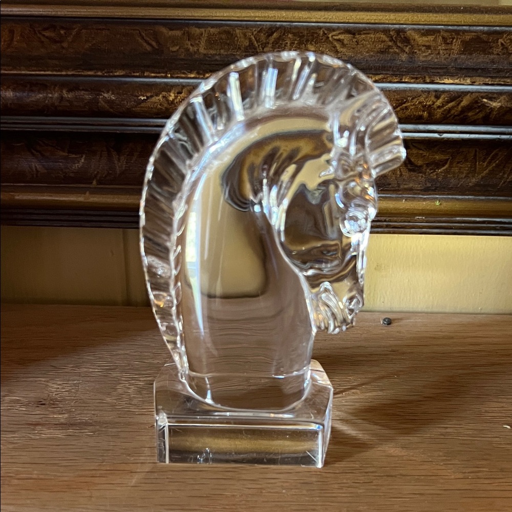 Steuben Horsehead (signed)